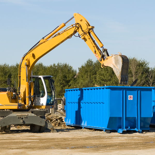 what size residential dumpster rentals are available in Washington Island WI